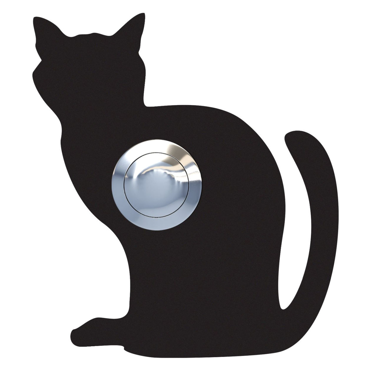 Przycisk dzwonkowy Kot "Luna" czarny
