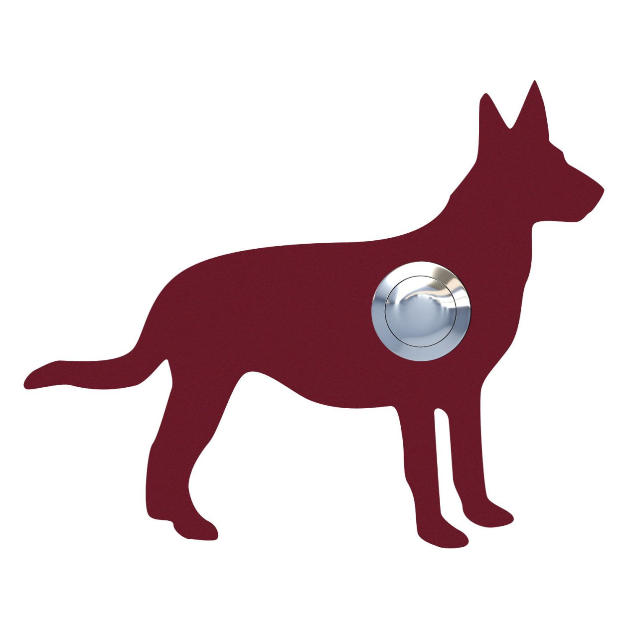 Przycisk dzwonkowy Pies "Emma" czerwony