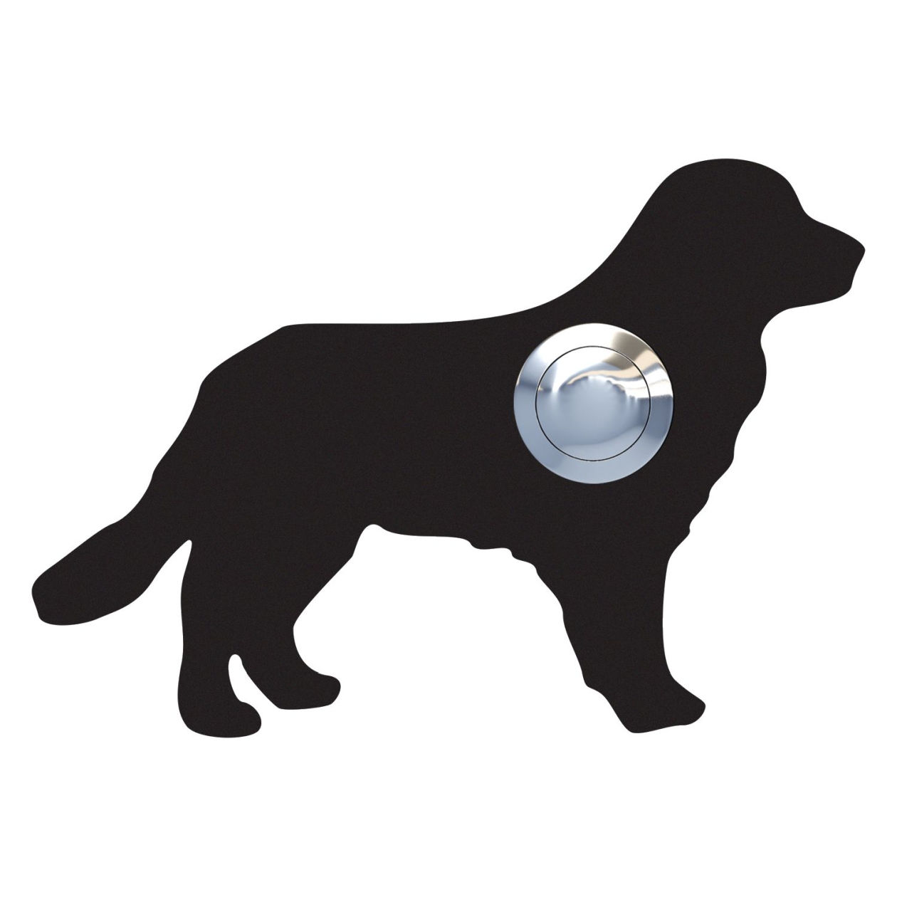 Przycisk dzwonkowy Pies "Balu" czarny