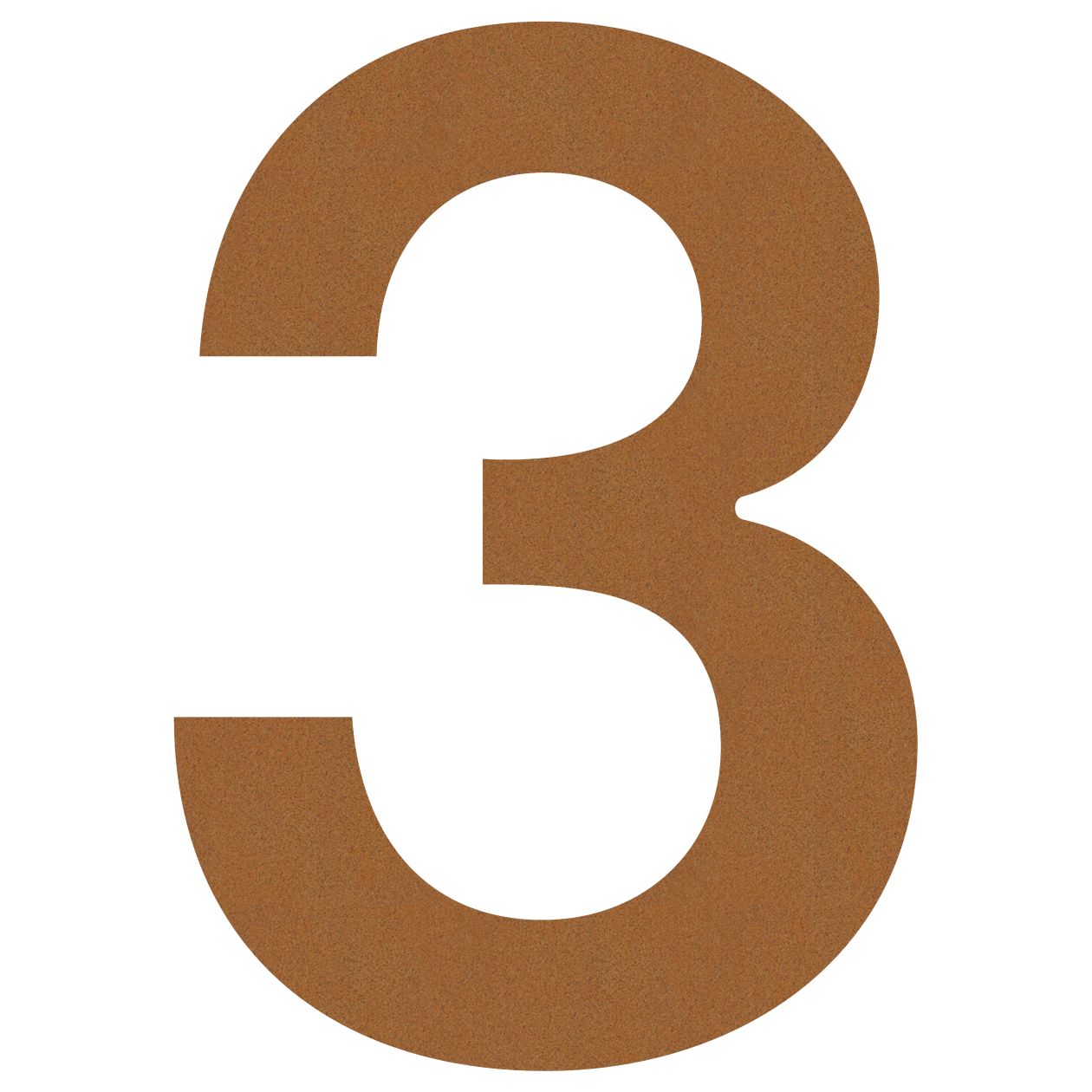 Numer na dom "3" rdza