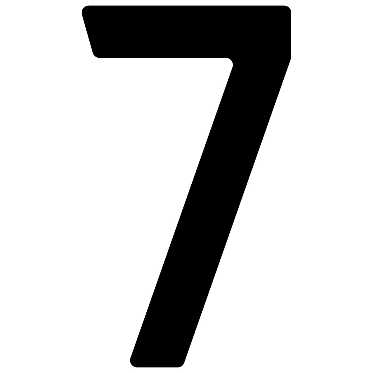 Samoprzylepny numer domu „7” - 40 mm w kolorze czarnym