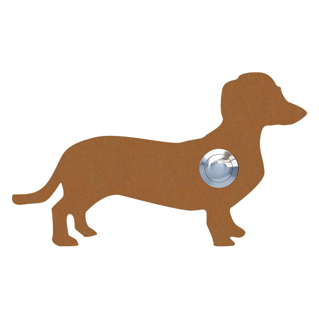 Przycisk dzwonkowy Pies "Charly" rdza