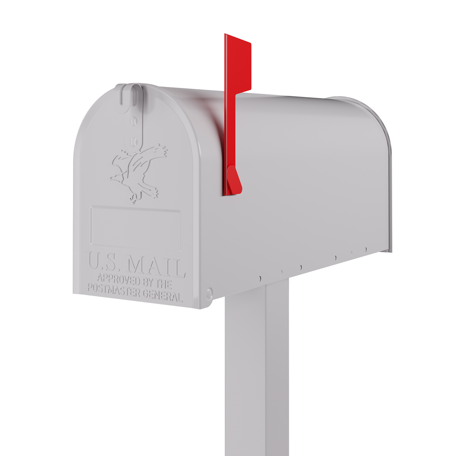 wolnostojaca skrzynka na listy US Mailbox biała