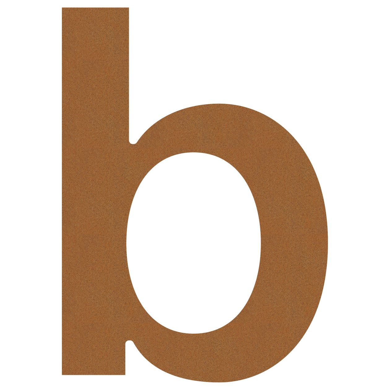 Litera na dom "b" rdza