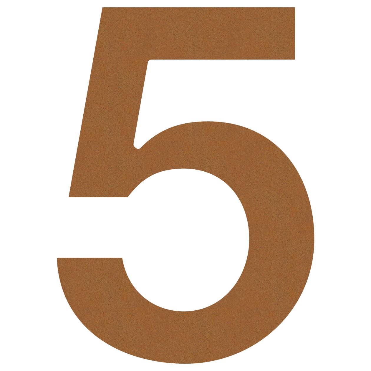 Numer na dom "5" rdza