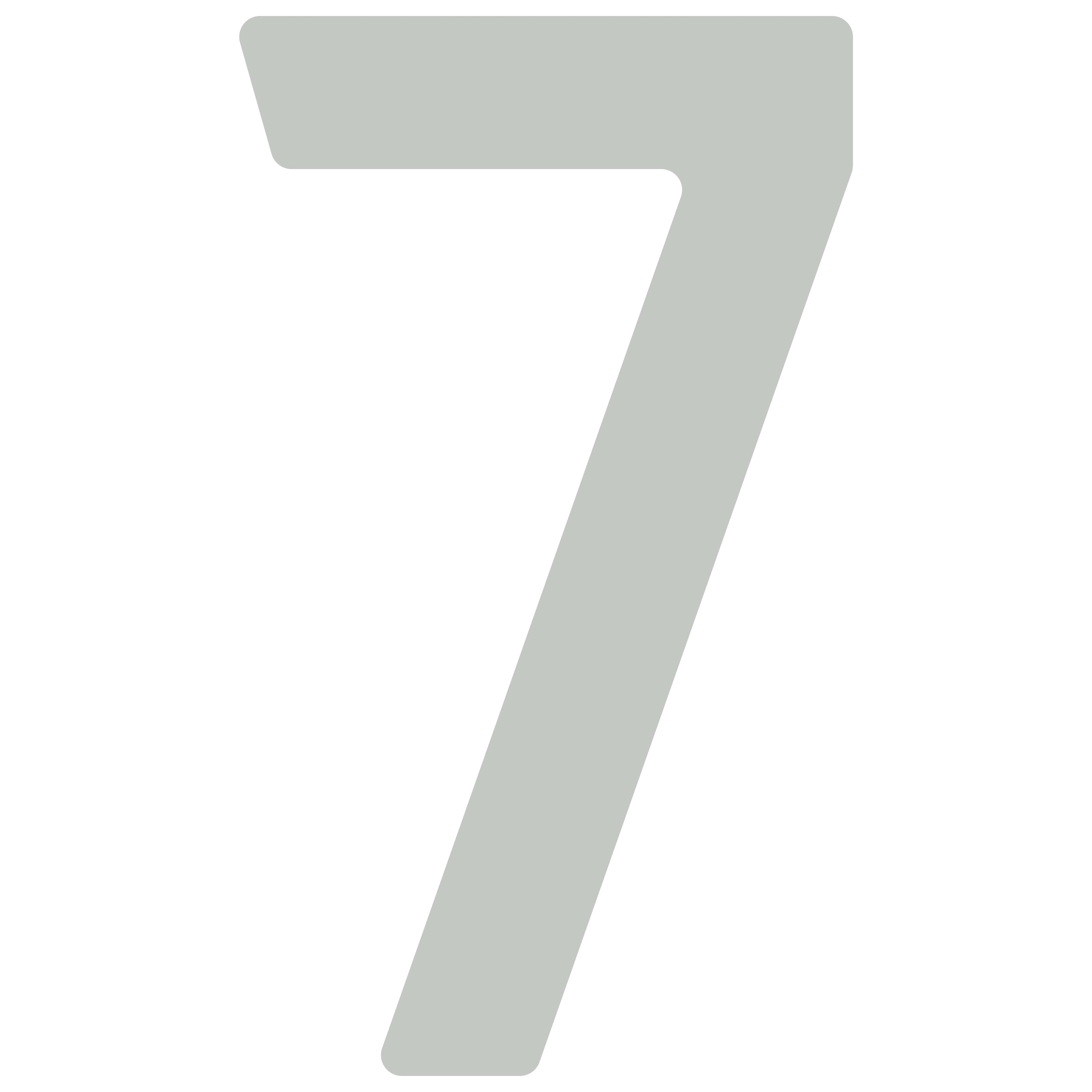 Samoprzylepny numer domu „7” - 40 mm na szary