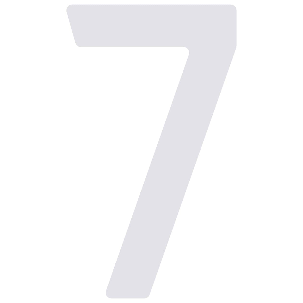 Samoprzylepny numer domu „7” - 40 mm w kolorze biały
