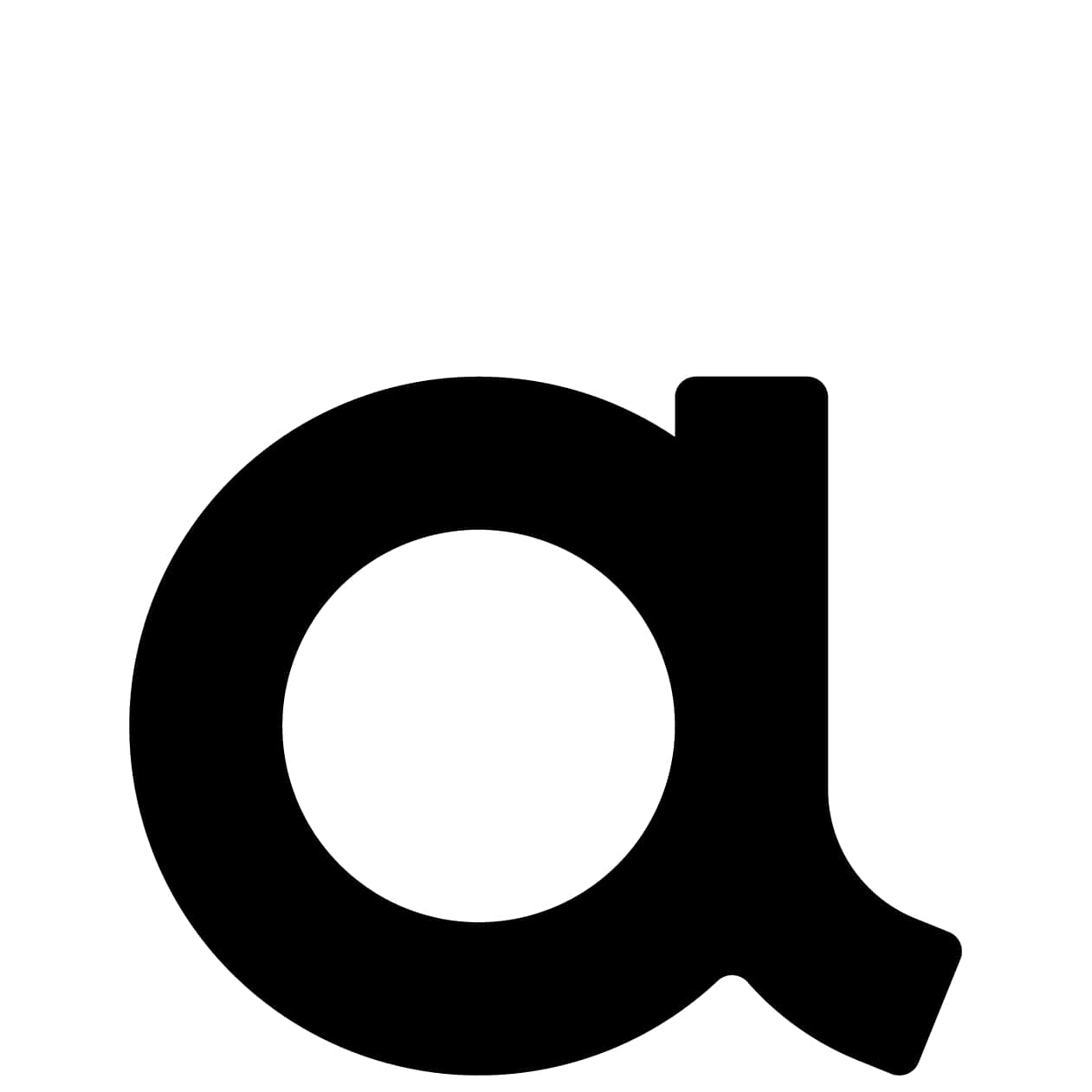 Samoprzylepny numer domu „A” - 40 mm w kolorze czarnym