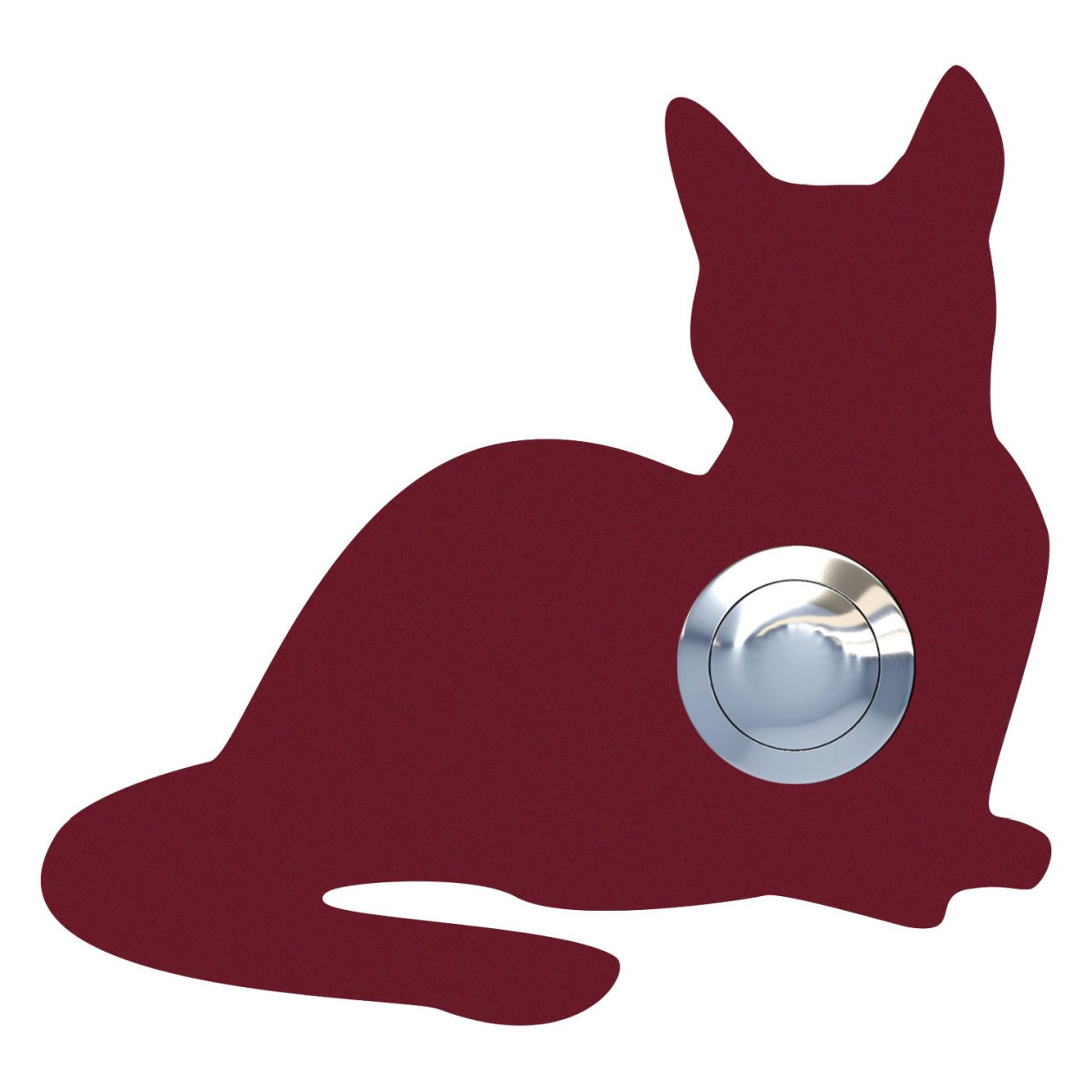 Przycisk dzwonkowy Kot "Kitty" czerwony