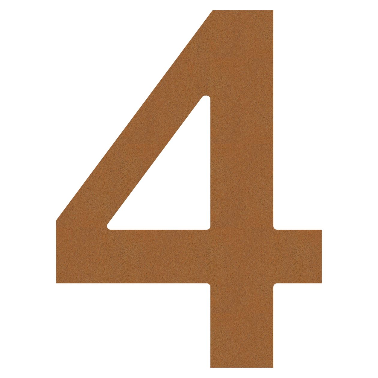 Numer na dom "4" rdza