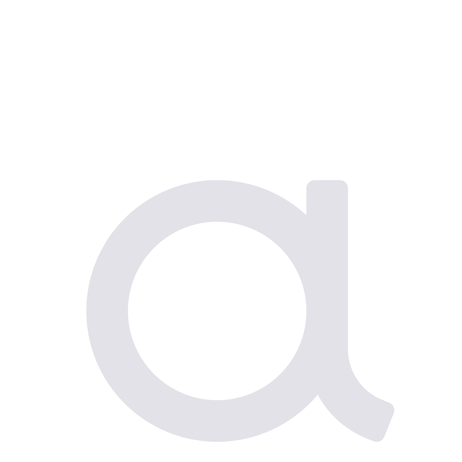 List nowoczesny „A” - 245 mm w kolorze biały