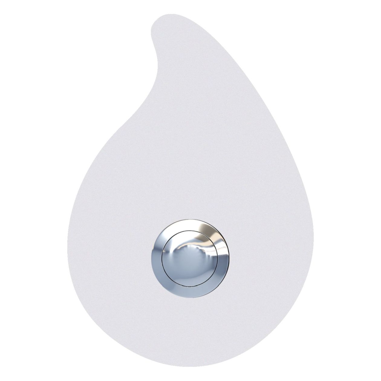 Przycisk dzwonkowy Kropla biały