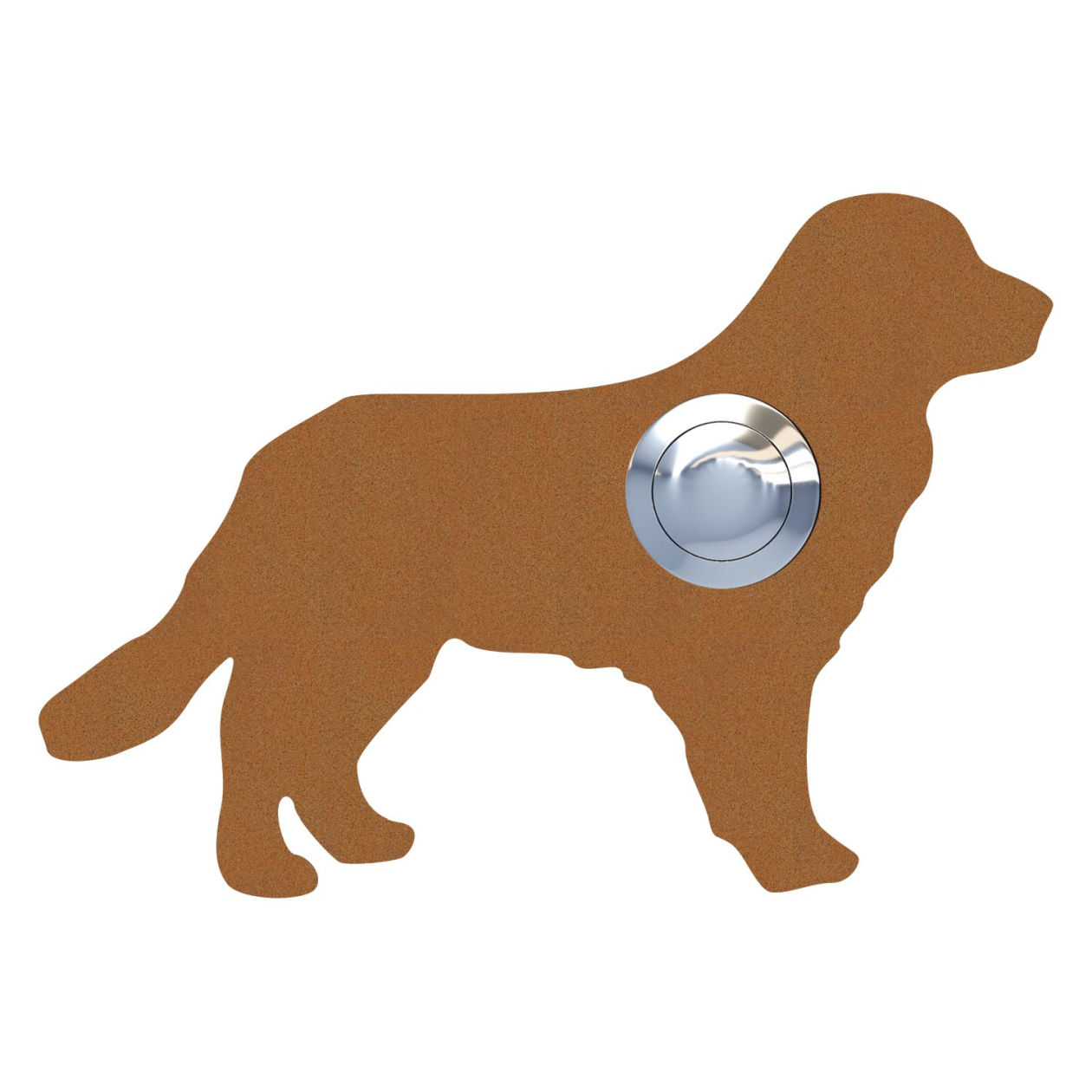 Przycisk dzwonkowy Pies "Balu" rdza