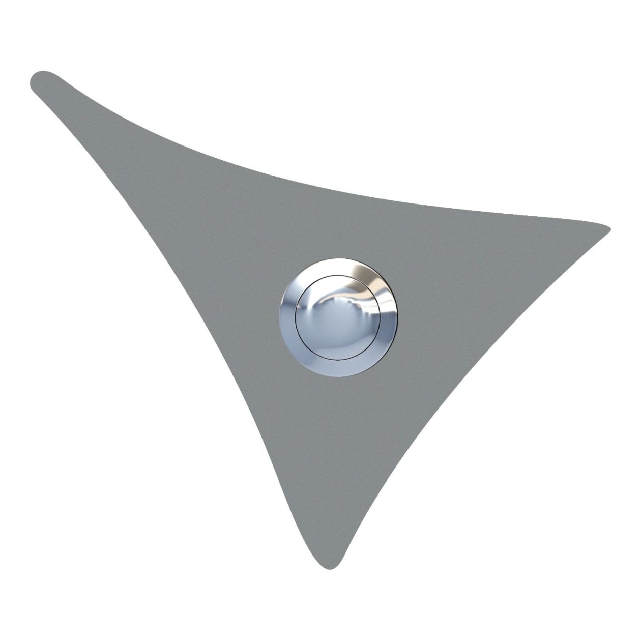 Przycisk dzwonkowy Żagiel szary metaliczny