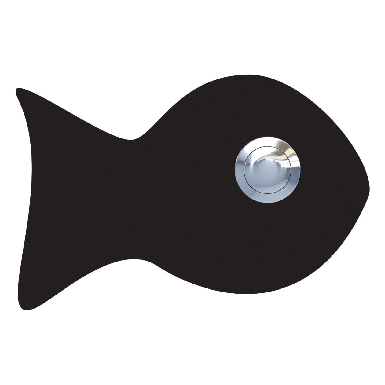 Przycisk dzwonkowy Ryba czarny