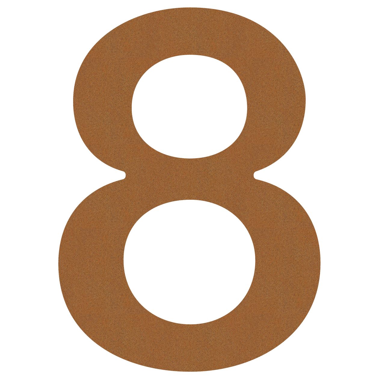 Numer na dom "8" rdza