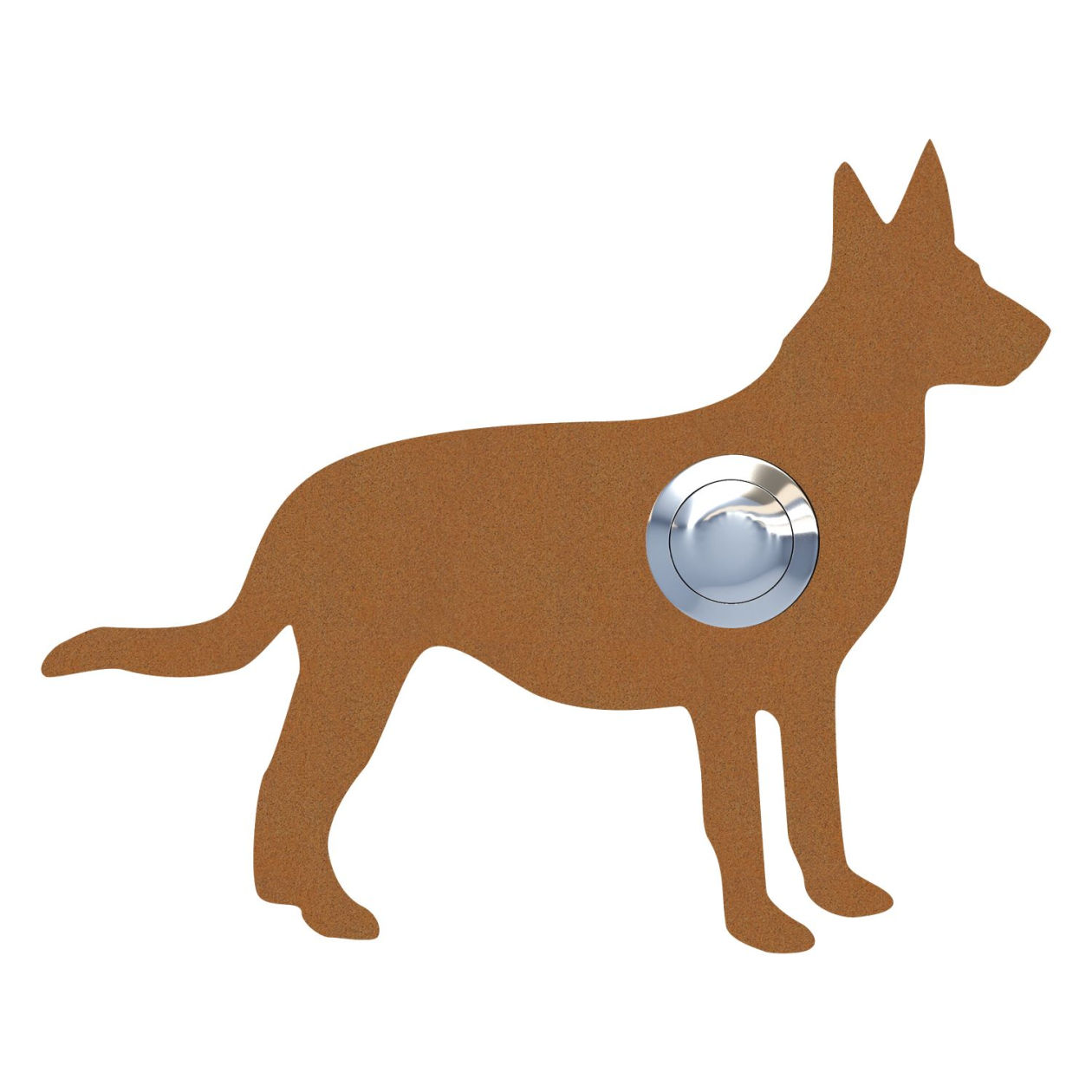 Przycisk dzwonkowy Pies "Emma" rdza