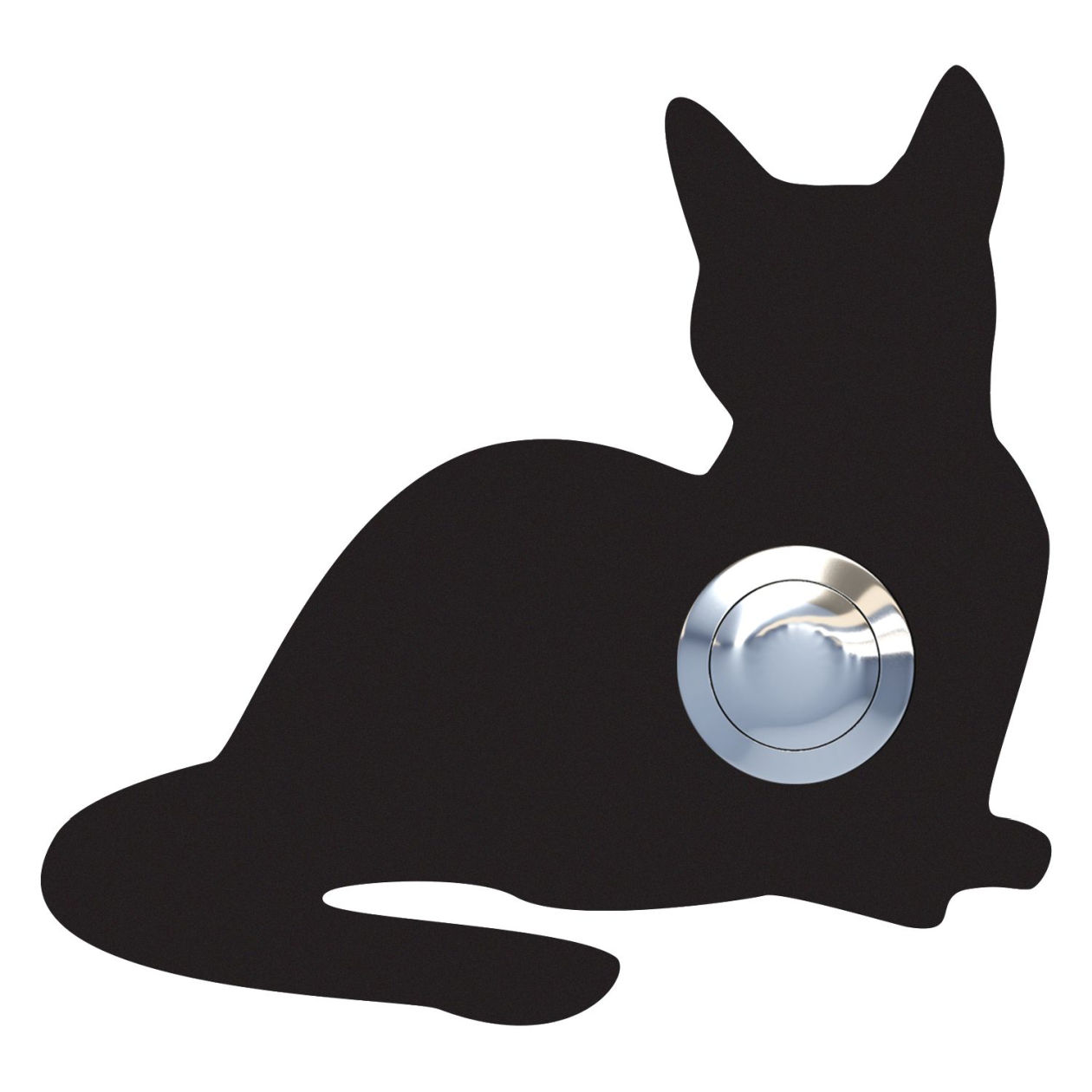 Przycisk dzwonkowy Kot "Kitty" czarny