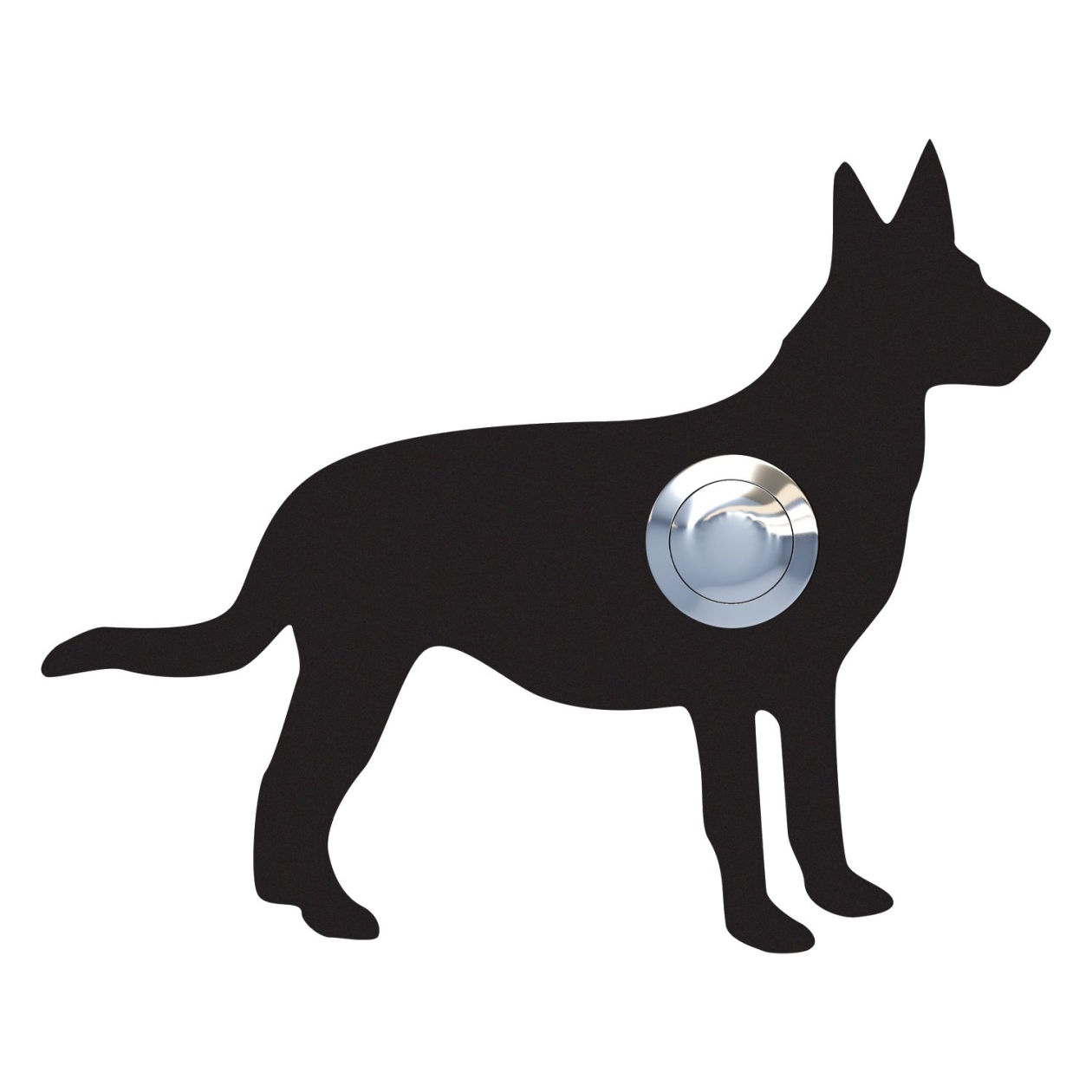 Przycisk dzwonkowy Pies "Emma" czarny