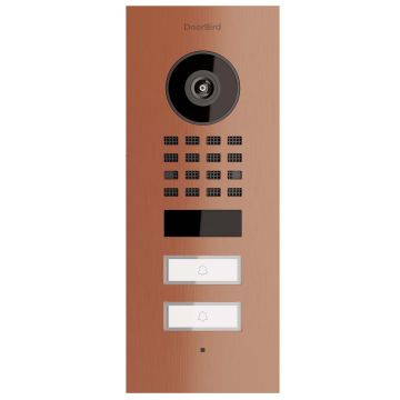 Podtynkowy domofon Smart-IN dla Two Doorbird D1102V w kolorze brązowym