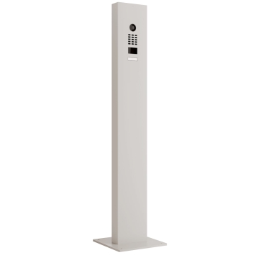 System domofonowy ze stojakiem i płytą bazową Smart Doorbird D1101V w kolorze białym
