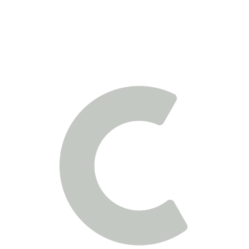 Samoprzylepny numer domu „C” - 40 mm na szary