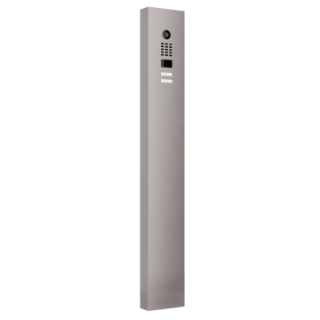 Domofon ze stojakiem Smart for Two Doorbird D1102V o wyglądzie stali nierdzewnej