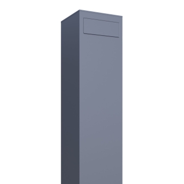 wolnostojaca skrzynka na listy Monolith szara metaliczna
