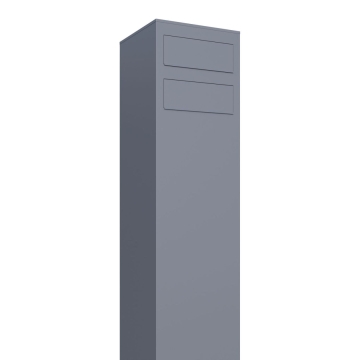 wolnostojaca skrzynka na listy Monolith for two szara metaliczna