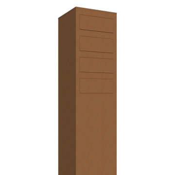 wolnostojaca skrzynka na listy Monolith for four rdza
