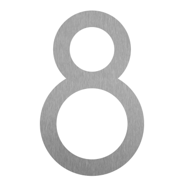 Numer na dom "8" stal szlachetna