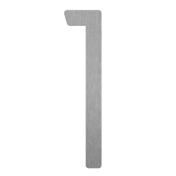 Nowoczesny numer domu „1” - 245 mm wykonany ze stali nierdzewnej