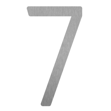Nowoczesny numer domu „7” - 245 mm wykonany ze stali nierdzewnej
