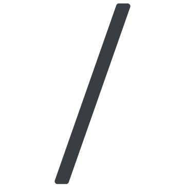 Selbstklebende Hausnummer "Slash" - 200 mm in  Anthrazit