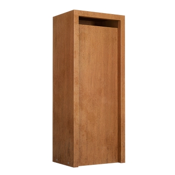 Skrzynka wolnostojaca Belluno stal corten | dwustronna