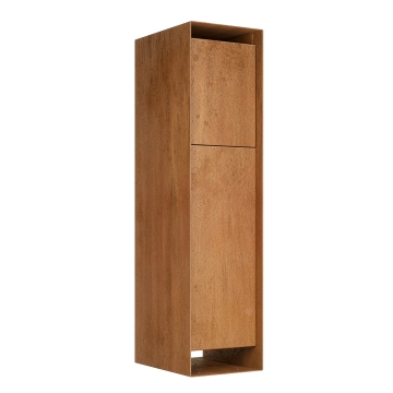 Skrzynka wolnostojaca Brixen stal corten | dwustronna