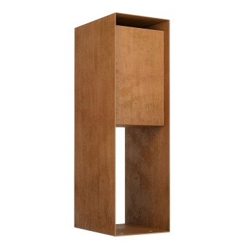 Skrzynka wolnostojaca Bastia stal corten | dwustronna