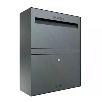 Skrzynka na paczki Rome - Rozmiar L w kolorze antracytowym | Montaż na ścianie