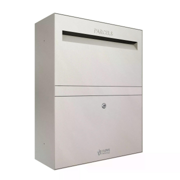 Skrzynka na paczki Rome - Rozmiar L w kolorze szarym żwirowym| Montaż na ścianie