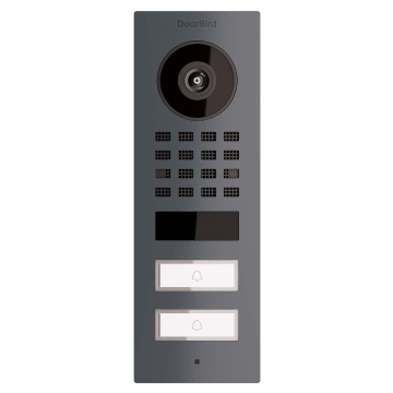 Domofon natynkowy Smart-ON dla Two Doorbird D1102V antracyt