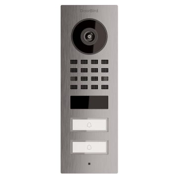 Domofon natynkowy Smart-ON dla Two Doorbird D1102V ze stali nierdzewnej