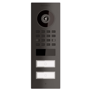 Domofon natynkowy Smart-ON dla Two Doorbird D1102V grafit czarny