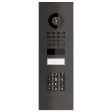 Domofon podtynkowy Smart-IN Doorbird D1101KV z modułem klawiatury w kolorze grafitowym