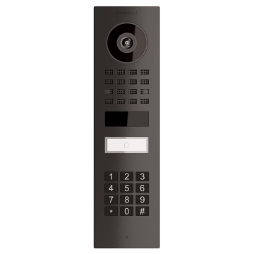 Domofon natynkowy Smart-ON Doorbird D1101KV z modułem klawiatury w kolorze grafitowym