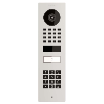 Domofon natynkowy Smart-ON Doorbird D1101KV z modułem klawiatury w kolorze białym