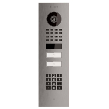 Domofon podtynkowy Smart-IN dla Two Doorbird D1102KV z modułem klawiatury ze stali nierdzewnej
