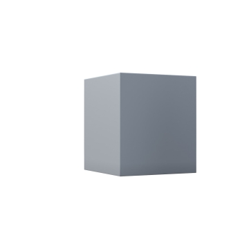 Lampa ścienna „Cube Quarto” w kolorze szarym, metalicznym