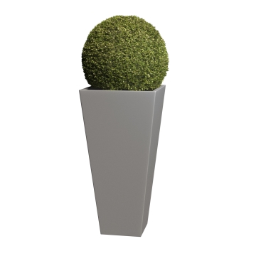 Donica Vase Medium szary metaliczny