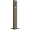 System domofonowy ze stojakiem i płytą bazową Smart for Two Doorbird D1102V w kolorze beżowo-szarym