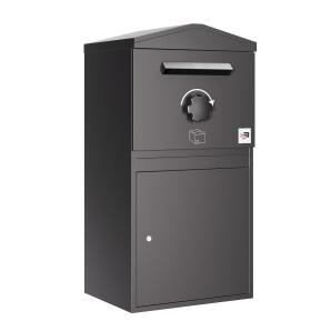 Skrzynka na paczki Mannheim z ostrym dachem w rozmiarze XL | Montaż na ścianie